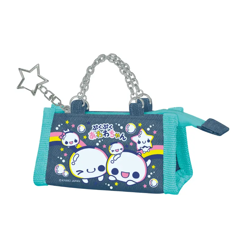 デニムポーチキーホルダー/あわわちゃん